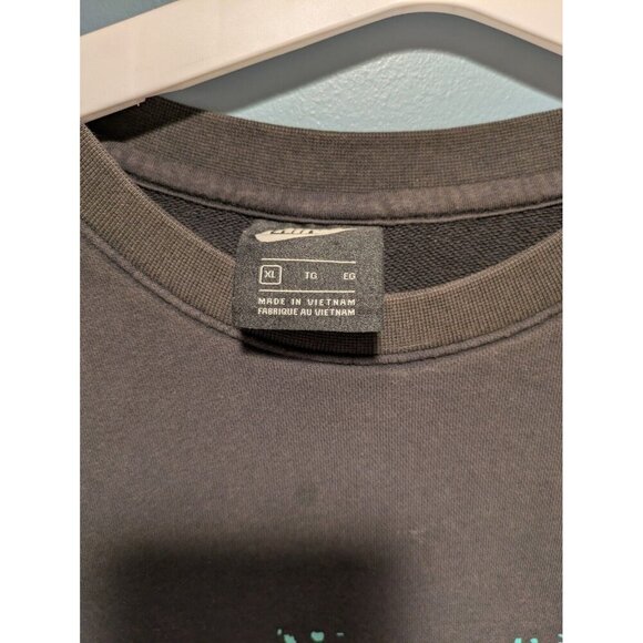 Nike Stories Retro Graphic Acid Wash Crew Neck Sweatshirt Men's XL Black Pink - Picture 5 of 9